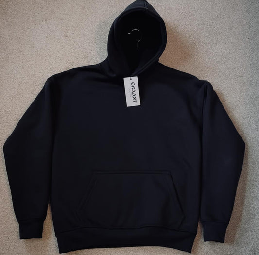 Relaxed Fit Hoodie - Black